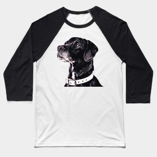 Black Labrador Retriever Art Baseball T-Shirt